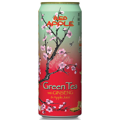 Arizona Red Apple - Green Tea with Ginseng & Red Apple Can 680ml - Case