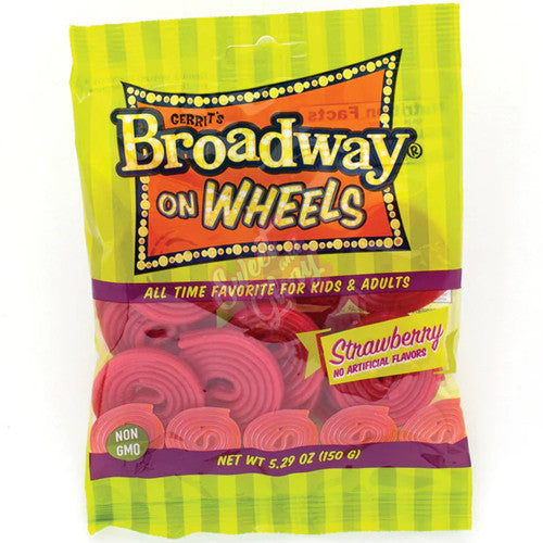 Broadway Strawberry Wheels 150g - Case