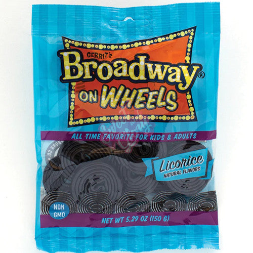 Broadway Licorice Wheels 150g - Case