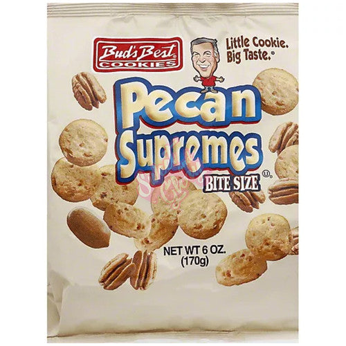 Buds Best Bite Size Pecan Supremes 170g - Case