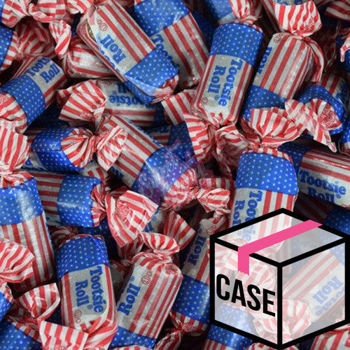 Tootsie Rolls USA Flag Midgees 13.6Kg - Case