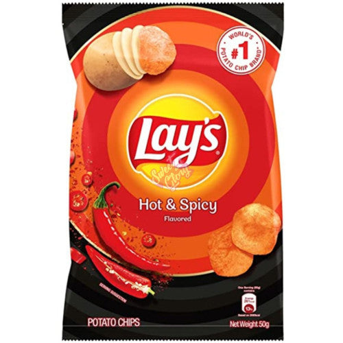 Lays Hot & Spicy (Malaysian) 50g - Case