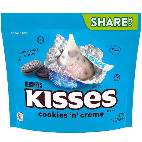 Hershey's Kisses Cookies 'N' Creme Share Pack 283g - Case
