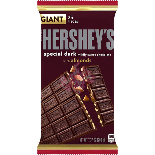 Hershey's Special Dark with Almonds Giant Bar 209g - Case