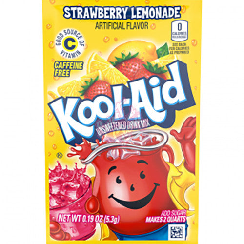Kool Aid Twists Unsweetened Soarin' Strawberry Lemonade 5.3g - Inner
