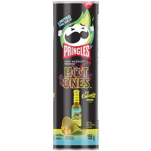 Pringles Hot Ones Las Calientes Verde 156g (CAN) - Case