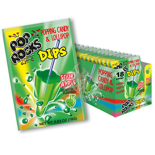 Pop Rocks Dips Sour Apple 18g - Inner