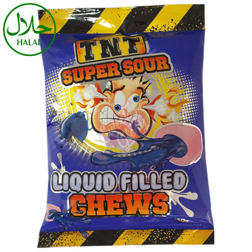 TNT Super Sour Liquid Filled Chews 150g - Case