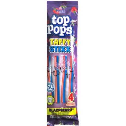 Top Pops Taffy Stixx Blazpberry 44g - Inner