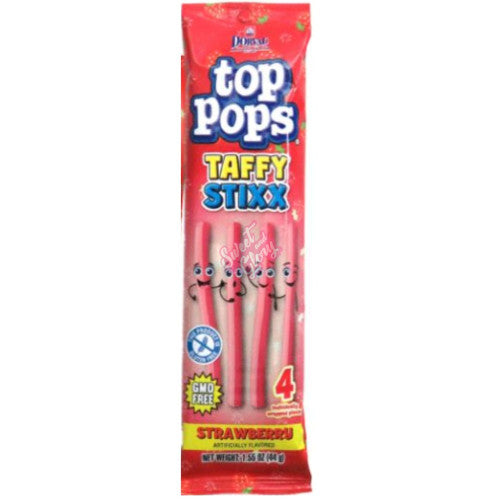 Top Pops Taffy Stixx Strawberry 44g - Inner