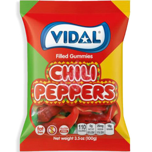 Vidal Chili Peppers Peg Bag 100g - Case