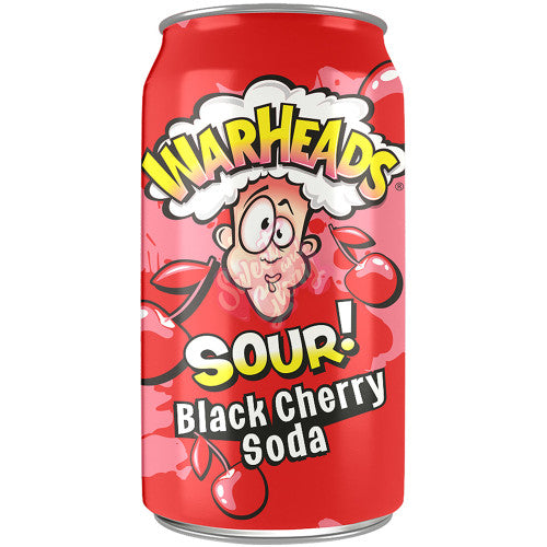 Warheads Sour Black Cherry Soda 330ml - Case