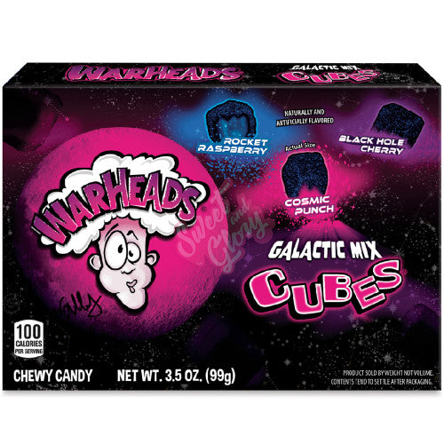 Warheads Galactic Cubes Theatre Box 99g - Case