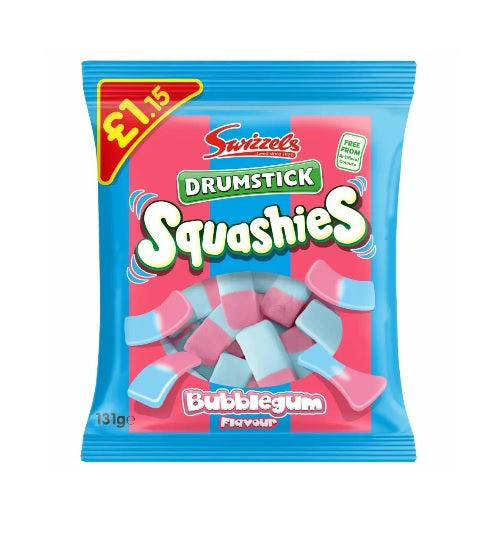 Swizzels Drumstick Squashies Bubblegum Flavour 131g £1.15 PMP Box of 12