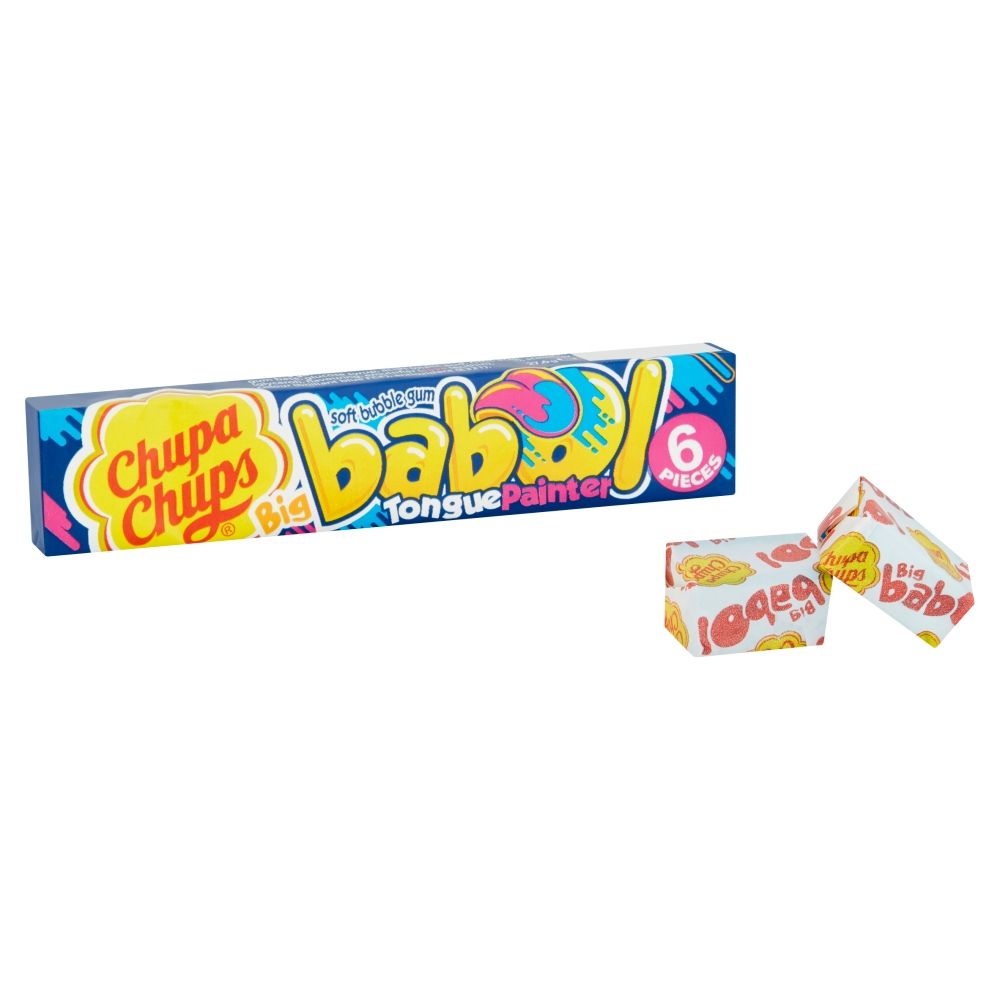 Chupa Chups Big Babol Blue Raspberry Flavour Soft Bubble Gum 27.6g