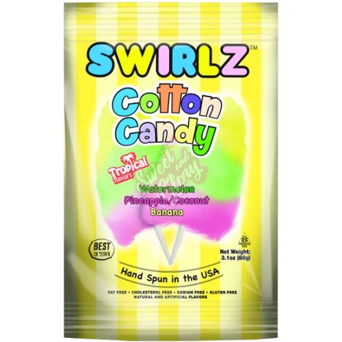 Swirlz Cotton Candy Tropical 88g - Case