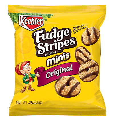 Keebler Mini Fudge Stripes 56g - Case 36 Units