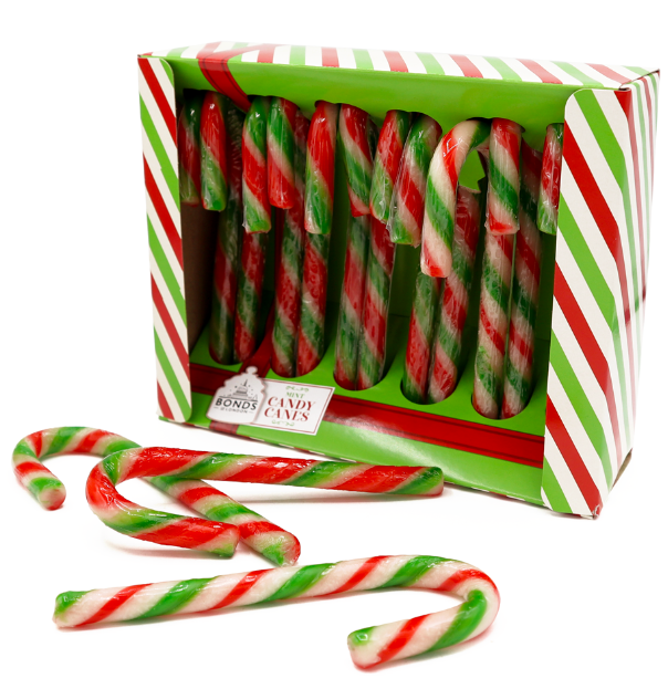 Bonds Mint Candy Canes 12 Pack 144g Box of 24