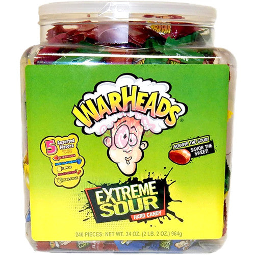 Warheads Extreme Sour Tub (240pc) Jar 964g - Inner