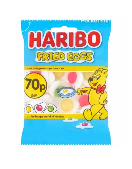 Haribo Fried Eggs Bag 60g 70p PMP Box of 20