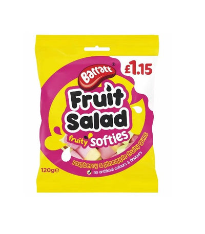 Barratt Fruit Salad Softies £1.15pmp 120g Box of 12