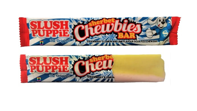 Slush Puppie Strawberry And Lemon +Lime Sherbet Chewbies 1 x 50pk