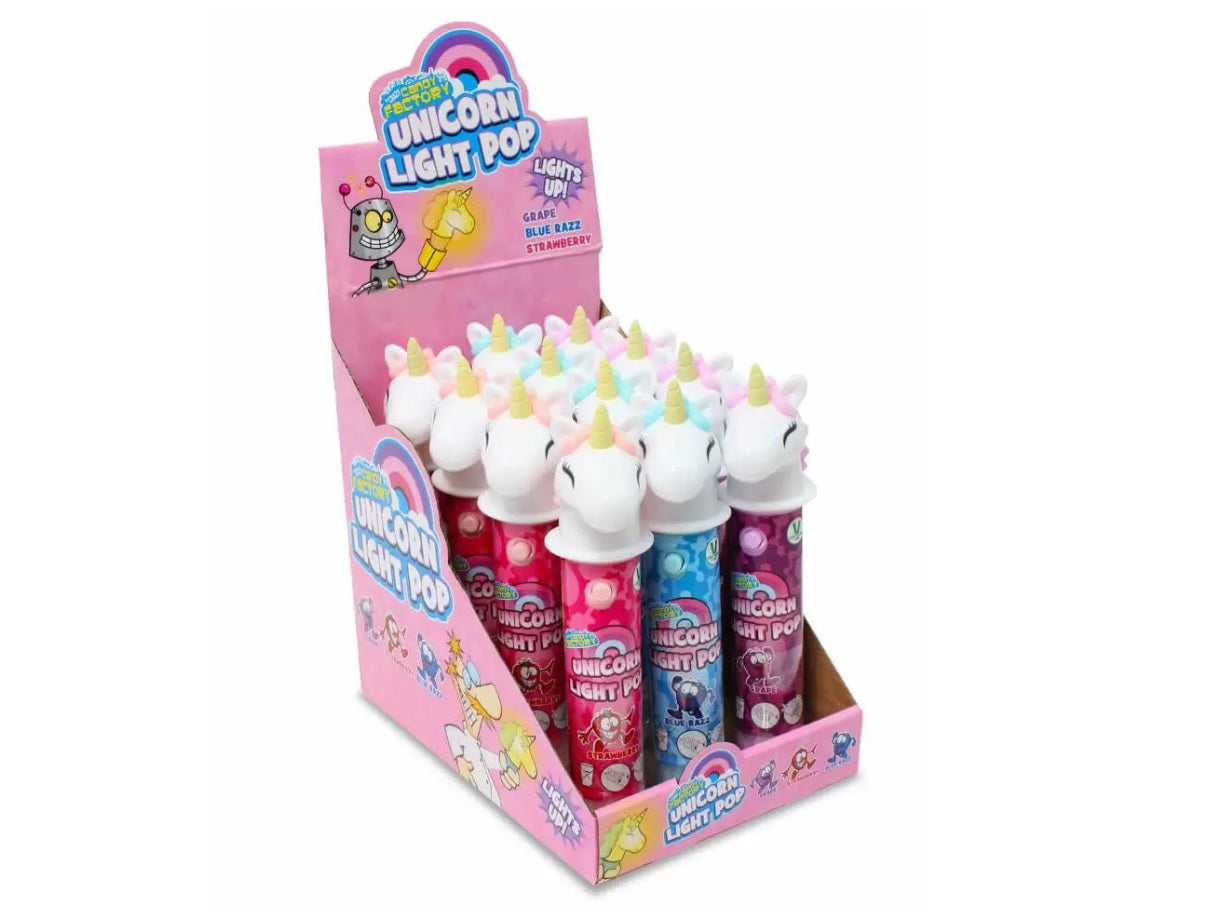 Crazy Candy Factory Unicorn Light Pop 11g x 12